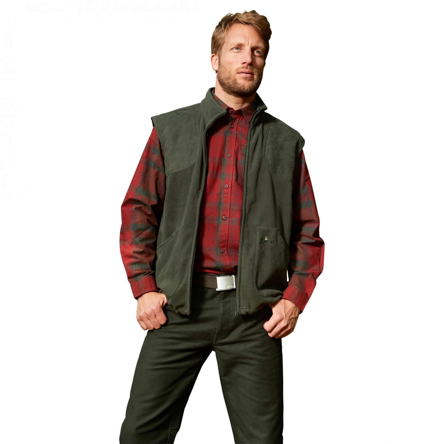 il Lago Prestige Men's Fleece Vest Hunter 