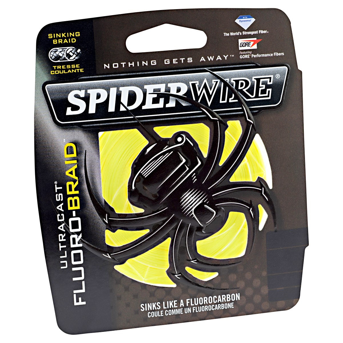 Spiderwire Fishing Line Ultracast Fluorobraid (Yellow, 110 m) 