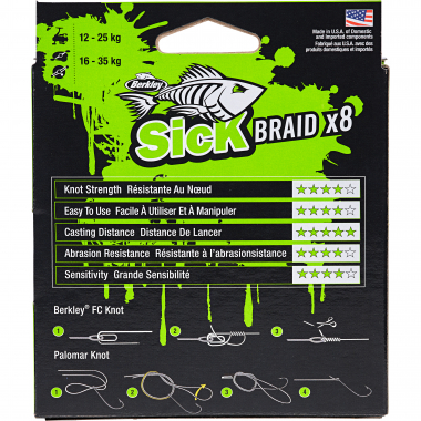 Berkley Sick Braid x8 (300m,moss Green)
