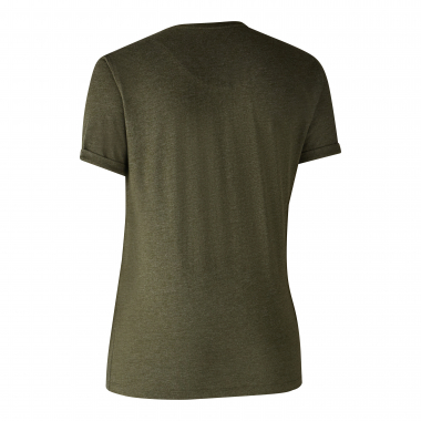 Deerhunter 2-Pack Basic T-Shirts For Women (Adventure Green Melange, Grey Melange)