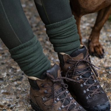 Deluxe Wool Socks, Long (Grape Leaf)