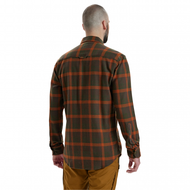 Ethan Shirt Men (Orange Check)