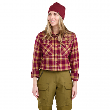 Felicia Shirt Women (Burgundy/Olive Green)