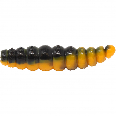 FTM Lifter Lures Larvy, Dark Yellow/Black