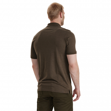 Gunnar Polo Shirt Men (Brown Leaf Melange)