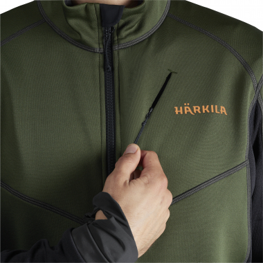 Härkila Men's Fleece jacket Scandinavian (green/black)