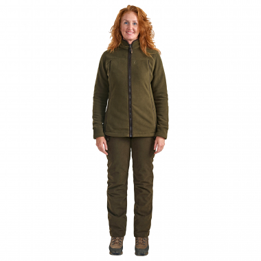 Lady Eagle Fleece Jacket For Women (Tarmac Green)