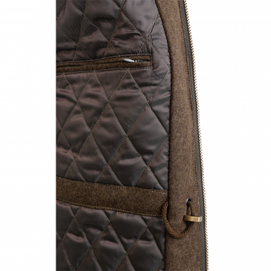 Rascher “Prestige” Hooded Loden Jacket Men (Brown)