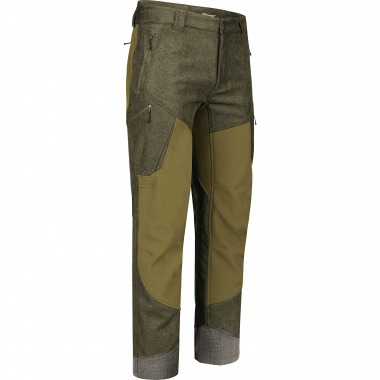 Whizz Vintage Softshell Trousers Men (Mélange Olive/Black)