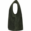 il Lago Prestige Leather Waistcoat Field Vest Men (Olive) 
