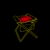 il Lago Red Level Thermal stool 