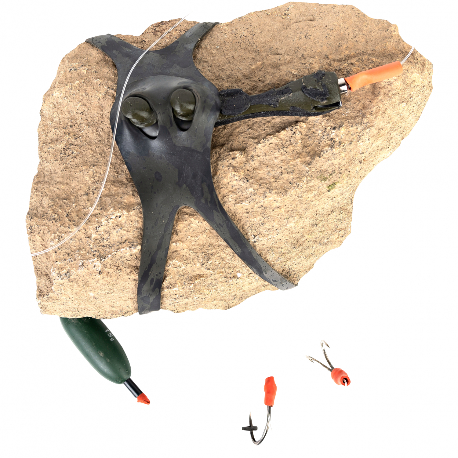 FISHSTONE Catfish Mount 3XweLs Rubber (single part - muddy) 