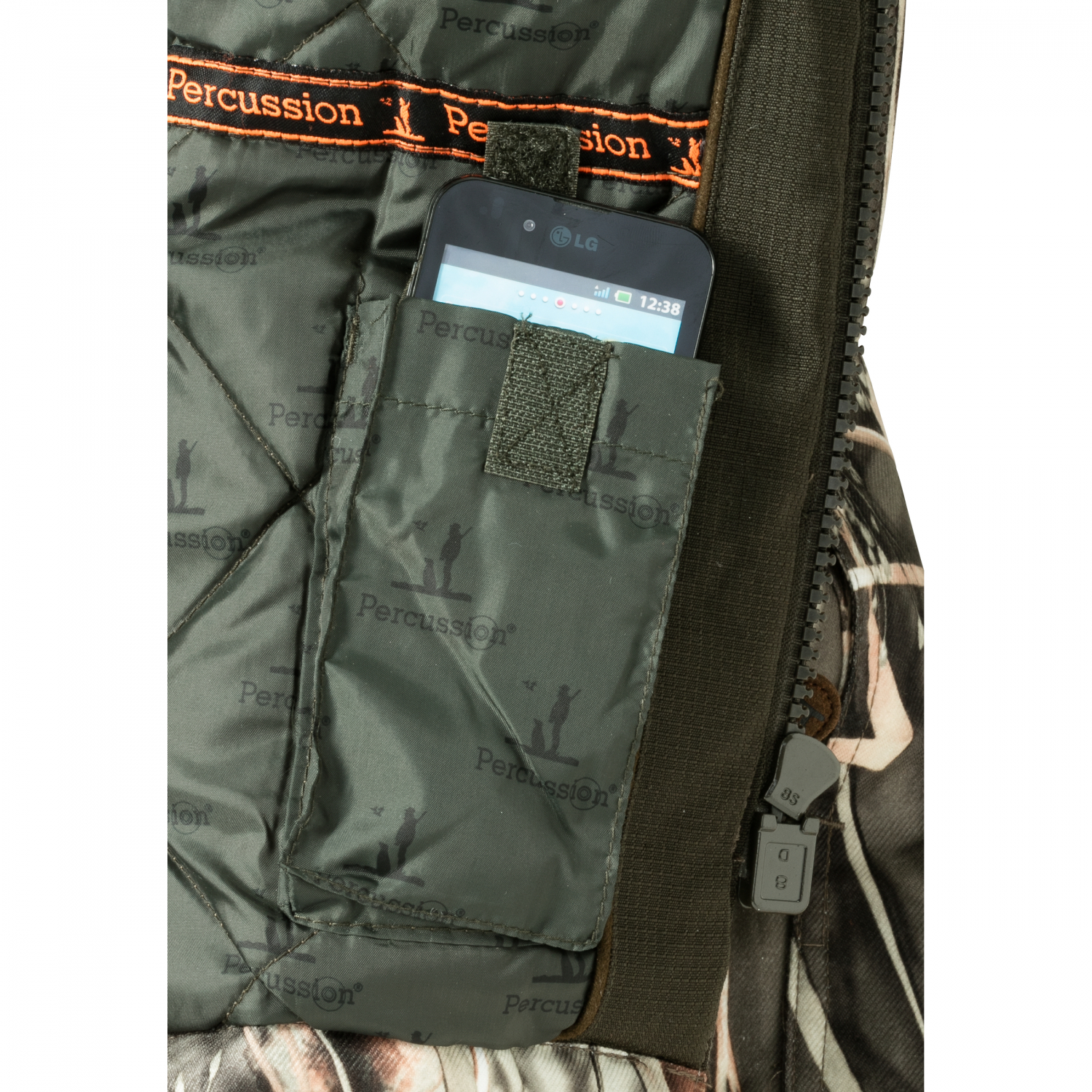 Percussion Men's Hunting Jacket Brocard (Ghost Camou Wet) 