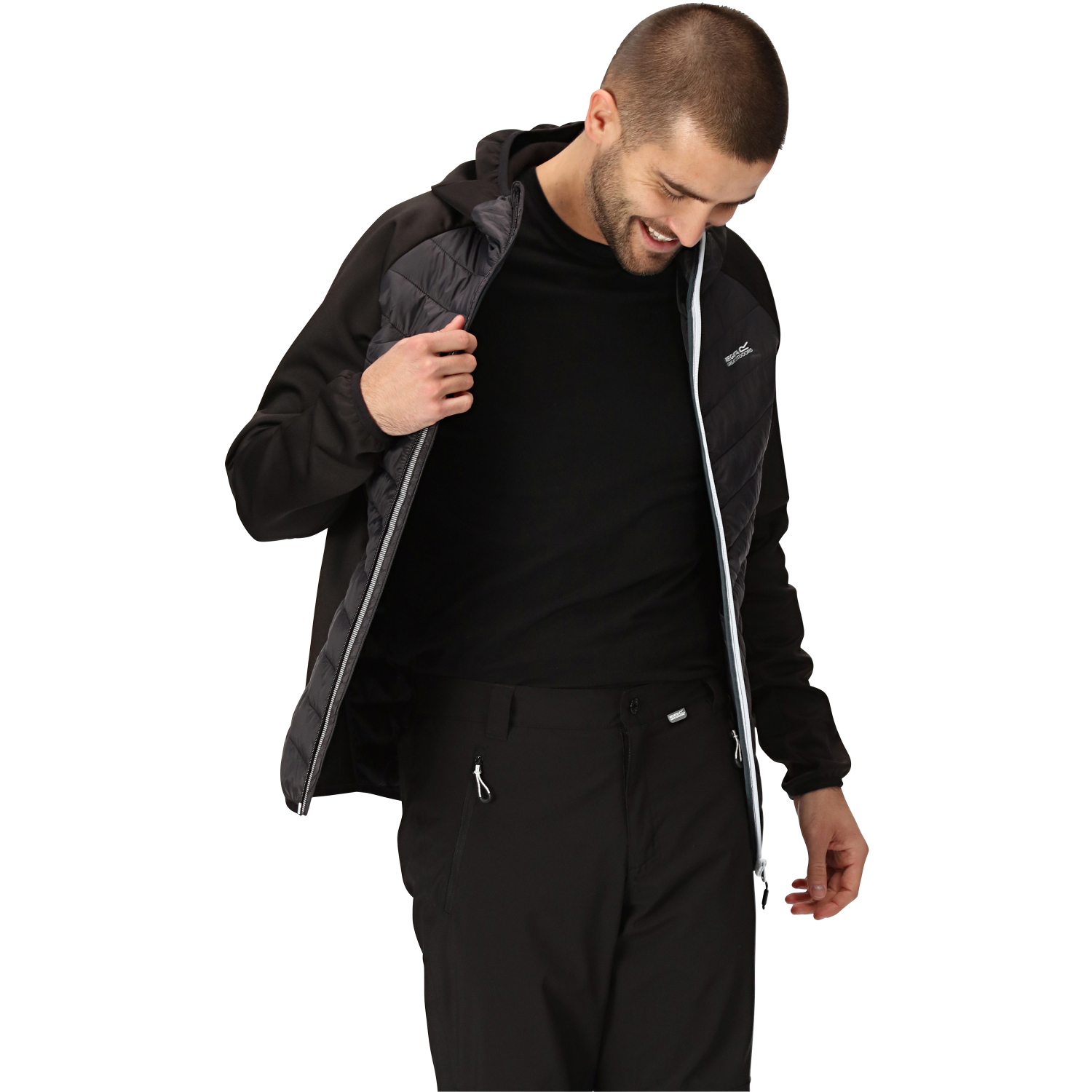 Regatta Men's Jacket Andreson VIII Hybrid (black/grey) 