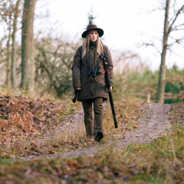 Celina Trousers Vintage Women (Dark Brown Melange)