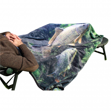il Lago Passion Teddy fleece blanket scaly carp motif