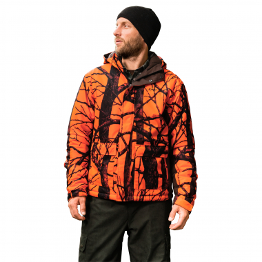 il Lago Prestige Driven Hunting Jacket Keiler Plus Men (Orange Camouflage)
