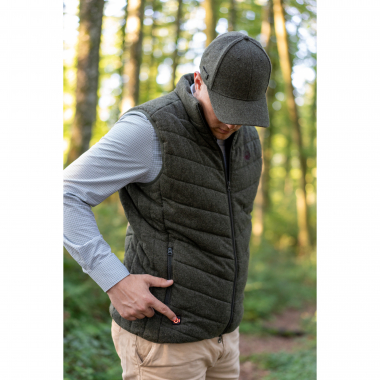 Merino Loden Heated Vest Men (Olive)