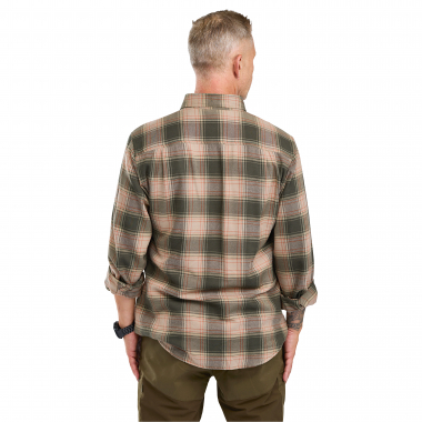Pinewood Finnveden Forest Flannel Shirt Men (Olive/D.Green)