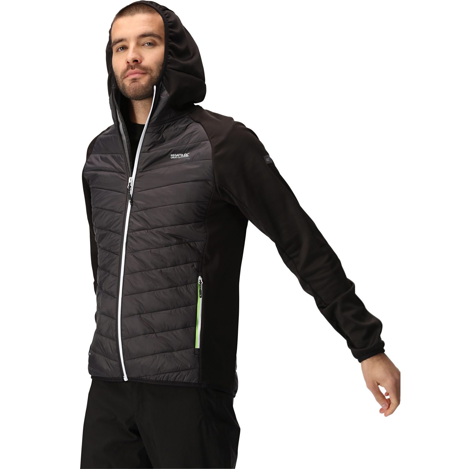 Regatta Men's Jacket Andreson VIII Hybrid (black/grey) 
