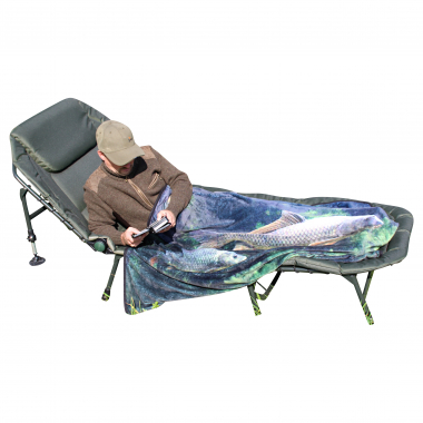 il Lago Passion Teddy fleece blanket scaly carp motif