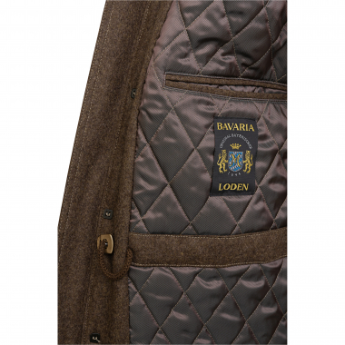 Rascher “Prestige” Hooded Loden Jacket Men (Brown)