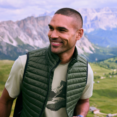 Regatta Andreson Hybrid Gilet For Men (Dark Khaki/Black)