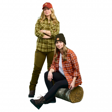 Women's Felicia Flannel Blouse (Olive)