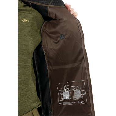 Ibice Hoodie Hybrid Jacket Men (Dark Olive)