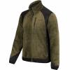  Fleecejacke Herren (Oliv/Schwarz) 
