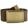  Travel Canvas Brass Belt (Dark Olive) 