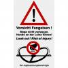  Warnschild Fallenjagd 