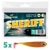  Gummifisch Barschköder (7,5 cm, Sheriff) 