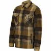  Lumberjack Fleece Jacket Men (Green/Brown) 