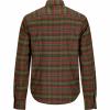  Flannel Hemd Bjarne Herren (Oliv/Rot) 