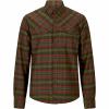  Flannel Hemd Bjarne Herren (Oliv/Rot) 
