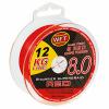  Fishing Line KG 8.0 8-Carrier Super Braid (rot, 150 m) 