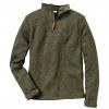  Wukom Strickfleece Troyer Herren (Oliv) 