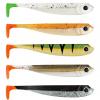  Gummifisch Barschköder (7 cm, Mixpaket Natural/Firetail) 