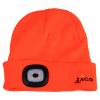  Strickmütze Hunter Unisex, m. LED-Lampe (Orange) 
