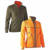  Lady Pam Bonded Fleece Jacket Women, Reversible (Orange) 