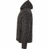  Teddy Strickfleece-Jacke Spirit Herren (Schwarz Meliert) 