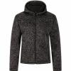  Teddy Strickfleece-Jacke Spirit Herren (Schwarz Meliert) 