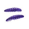  Larva artificial bait (purple white glitter) 