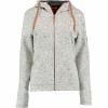  Adisur Strickfleece Jacke Damen (Mittelgrau) 