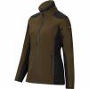  Funktions-Fleecejacke Avalanche Damen (Dunkeloliv/Schwarz) 