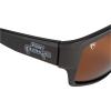 Grey Wrap Mirror Sunglasses (Brown Lens) 