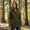  Funktionsjacke Huntress Damen (Dunkeloliv/Braun) 