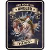  Blechschild (Hier wohnt ein Angler) 