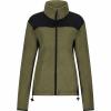  Fleecejacke Amira Damen (Oliv/Schwarz) 